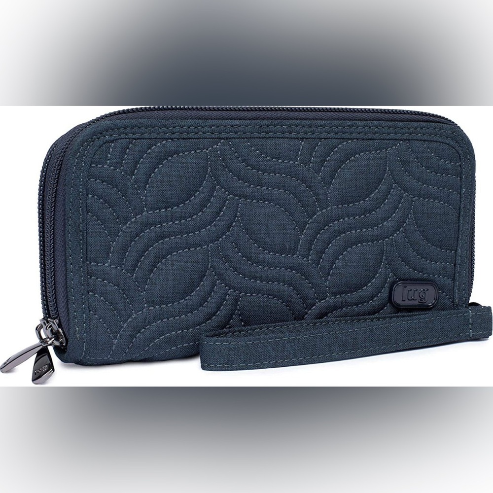 Lug Splits XL RFID Wallet in Heathered Indigo